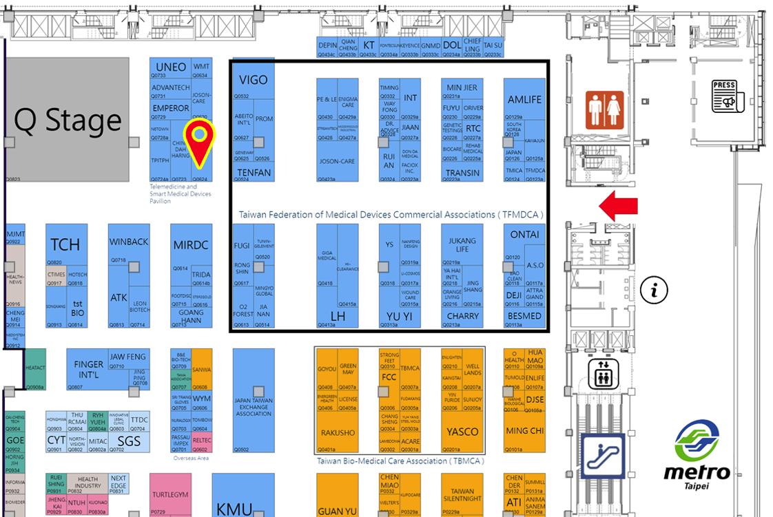 Medical Taiwan 2024 Map